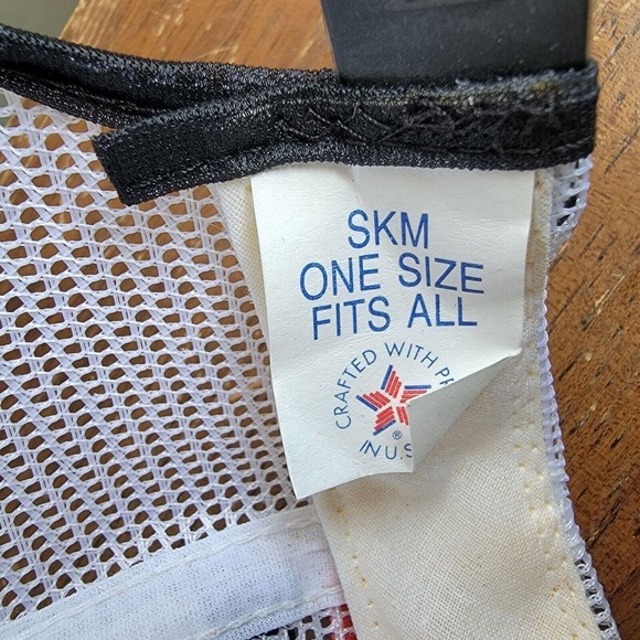 Vintage‎ Motorcraft Quality Parts Three Stripe Mesh Snapback Trucker Hat Cap Red - Picture 8 of 9